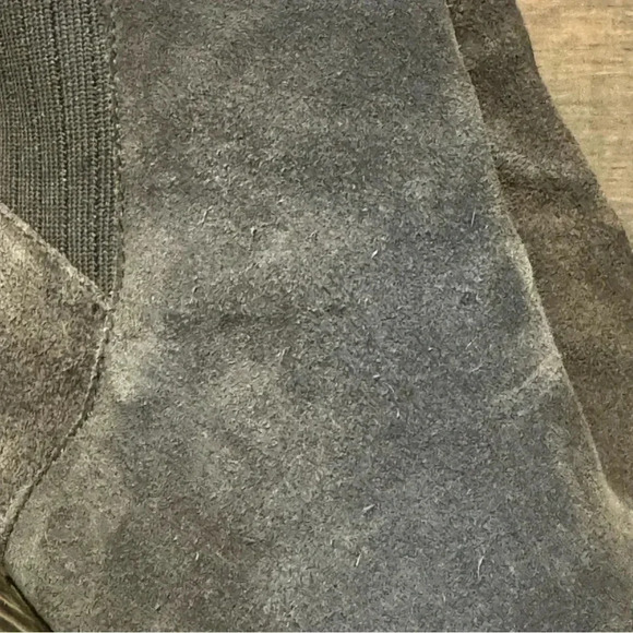 Grey NEW in box Sadie TOMS size 8 heeled suede boots - Picture 4 of 9